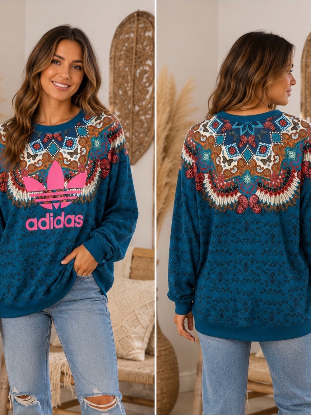 FARM Rio Adidas Butterfly Crewneck (202089) 🦋 🌼